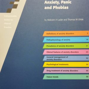 Fast Facts 1 : Anxiety, Panic and Phobias by Malcolm H Lader and Thomas W Uhde