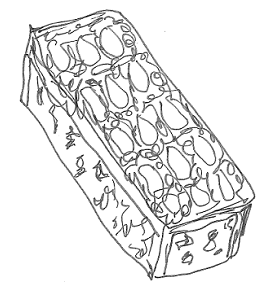 Virtual Slice Of Fruit Cake