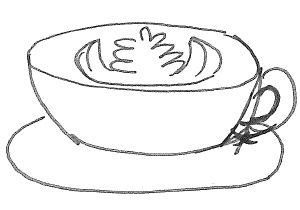 Virtual Cup Of Sweet Matcha Latte