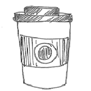 Virtual Cup Of Takeaway Coffee